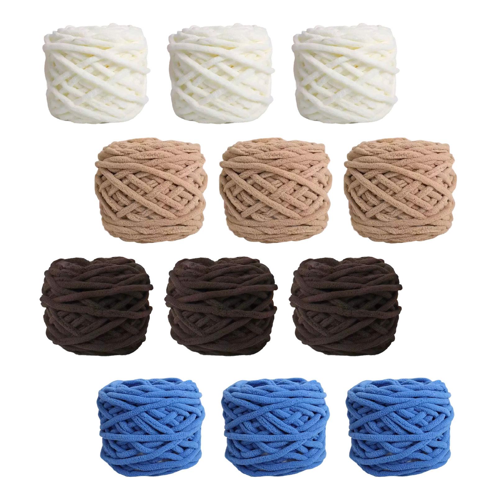 Throw Blanket Chunky Knit - Super Bulky Chunky Yarn Polyester Chenille