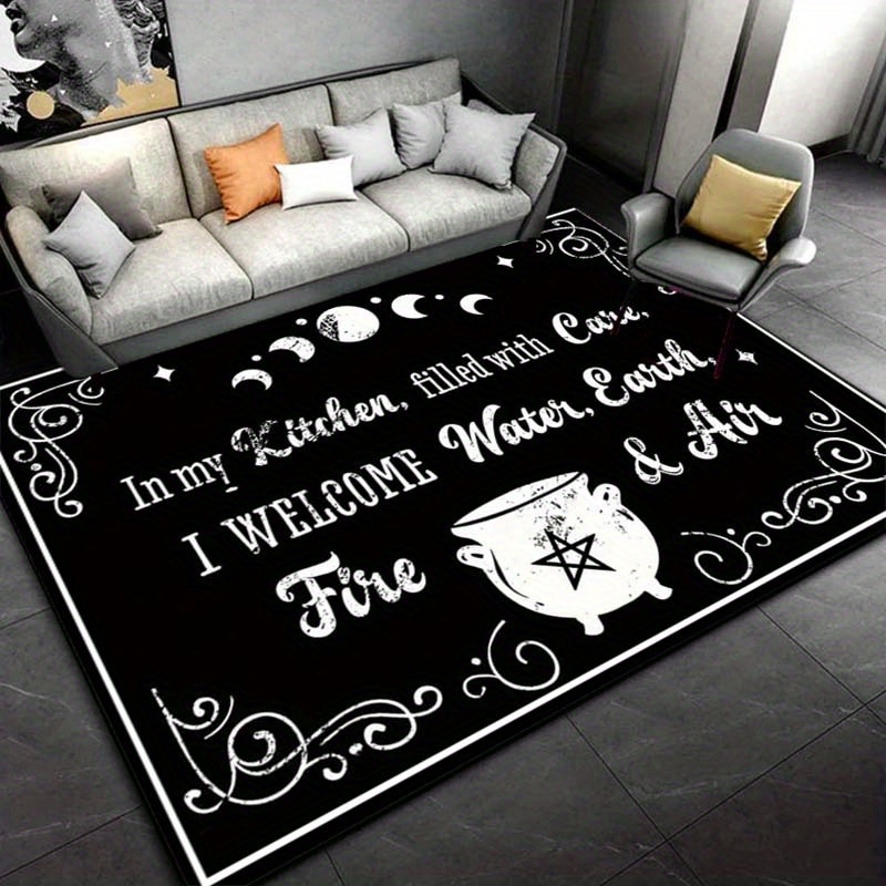 Home Textiles Rug - Witch Kitchen Spell Rug: Magical Elements