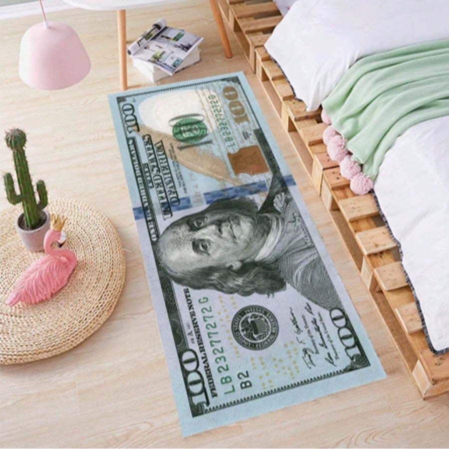 Home Textiles Rug - Money Rugs 100 Dollar Bill Runner