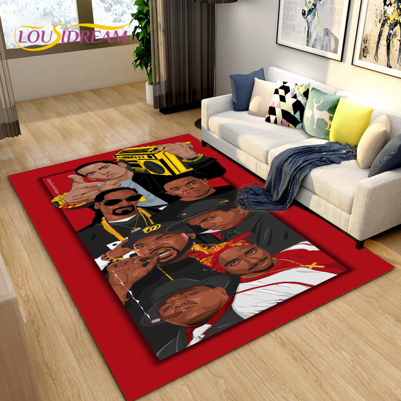 Home Textiles Rug - Hip Hop Art Rapper Legend Star