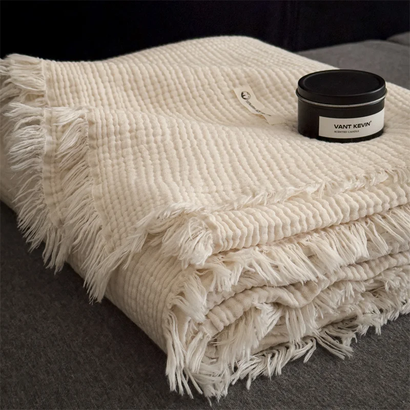 Y Home Tassel Decor Chunky Kni - Throw Blanket Chunky Knit ulasan dan harga