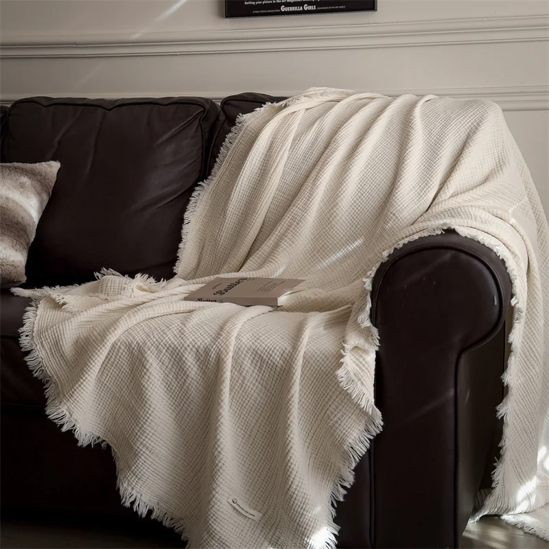 Y Home Tassel Decor Chunky Kni - Throw Blanket Chunky Knit ulasan dan harga