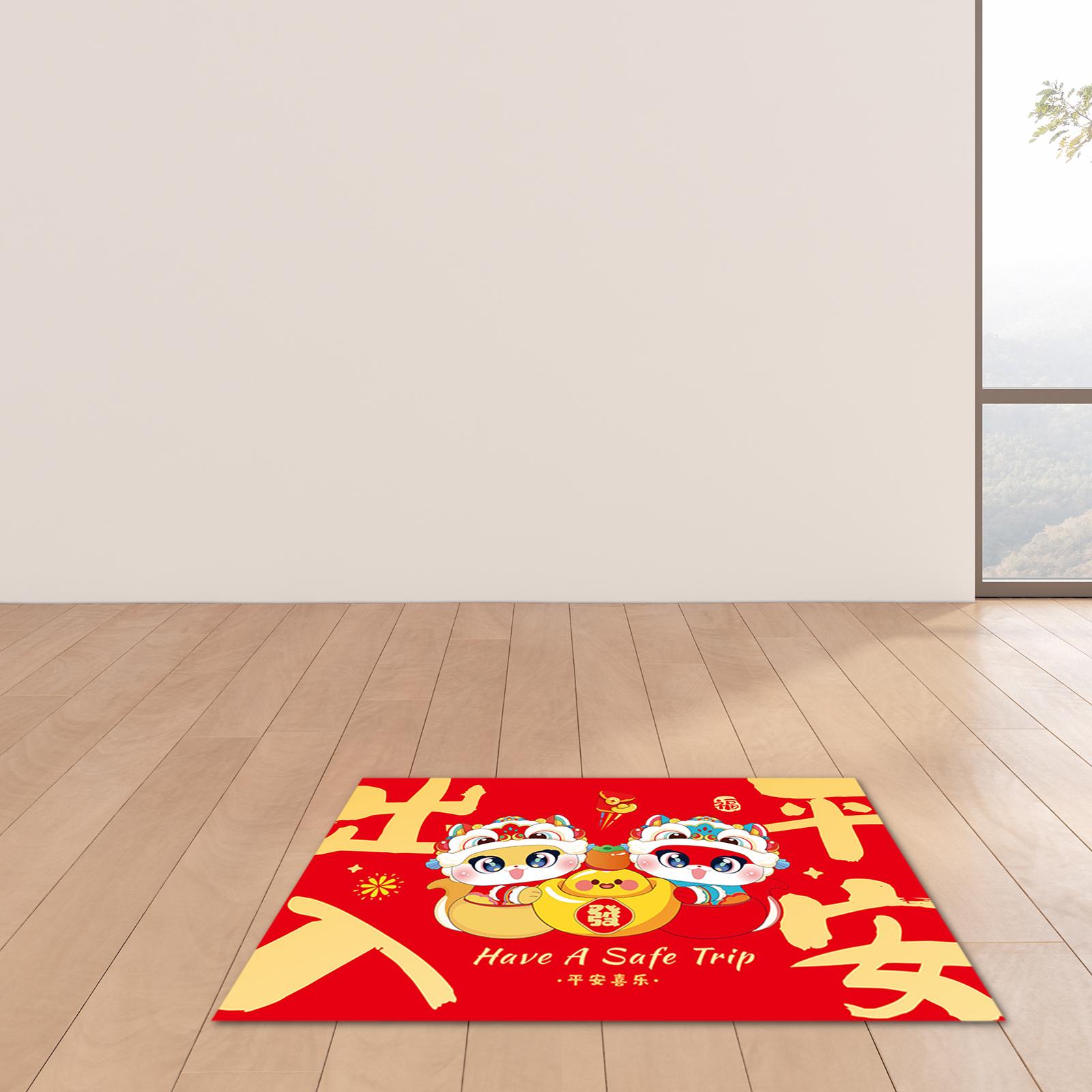 Chinese New Year Floor Mat Wel - Home Textiles Rug ulasan dan harga