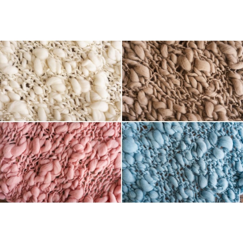 Chunky Knit Merino Baby Blanke - Throw Blanket Chunky Knit ulasan dan harga