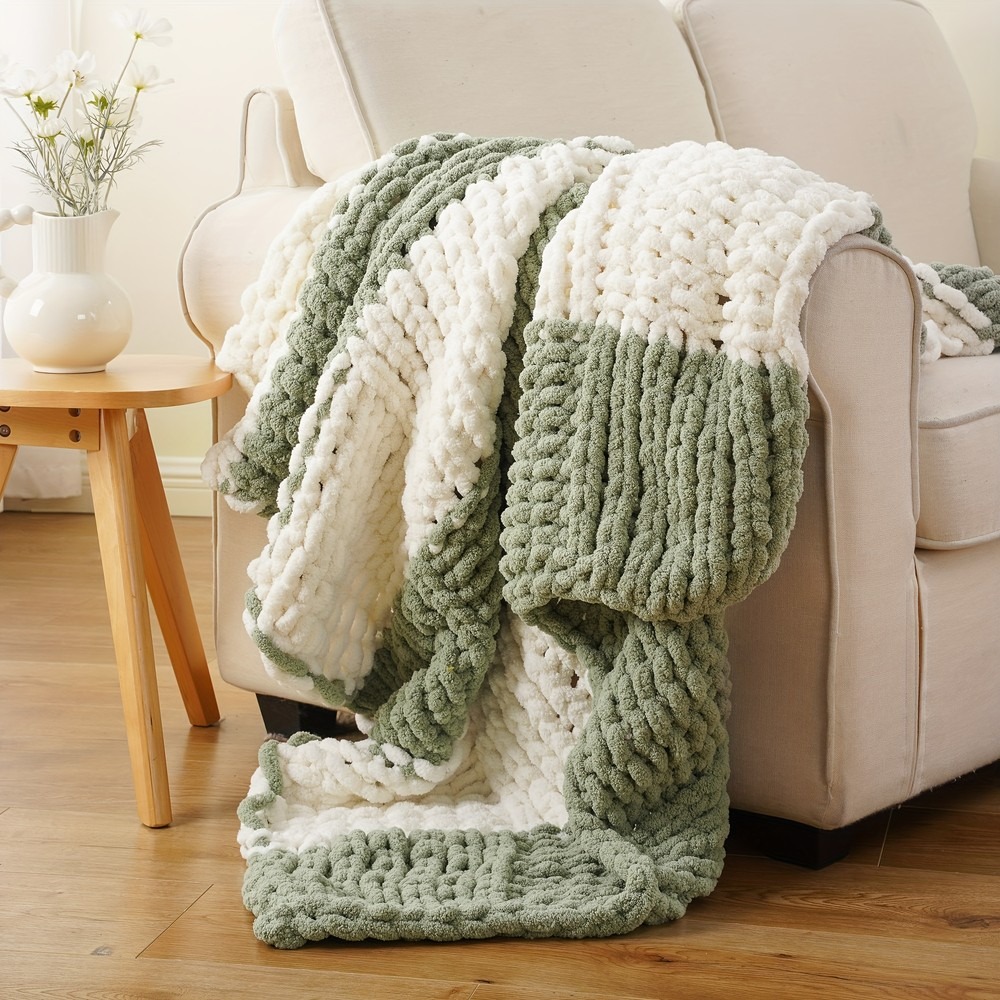 Chunky Knit Throw Blanket 50x6 - Throw Blanket Chunky Knit ulasan dan harga