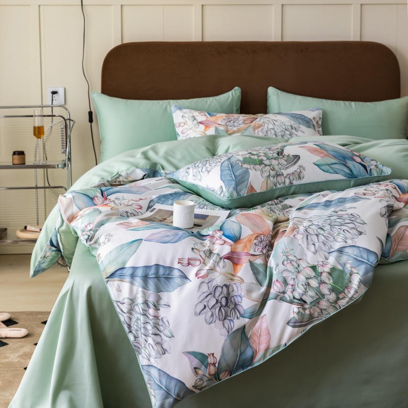 100%Egyptian Cotton Vibrant Tr - Home Textiles Premium ulasan dan harga