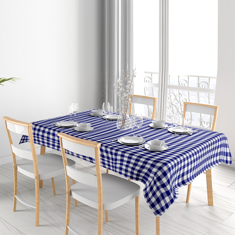 Classic Checkered Tablecloth - - Home Textiles Premium ulasan dan harga