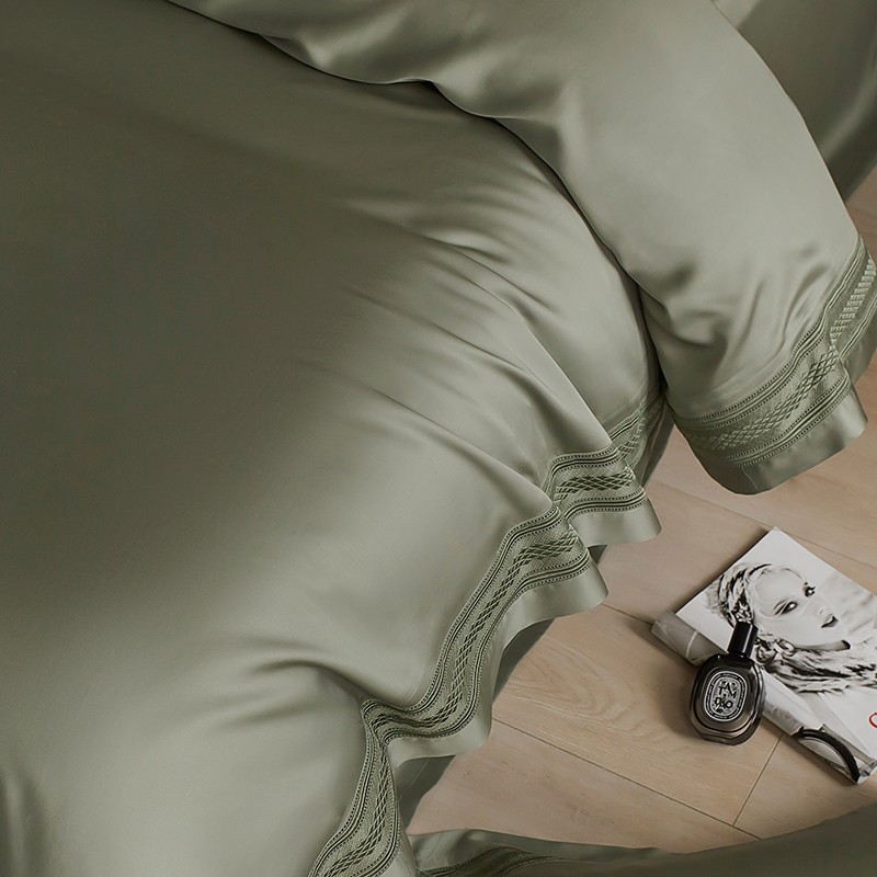 Premium Matcha Green/Dusty Pin - Home Textiles Premium ulasan dan harga