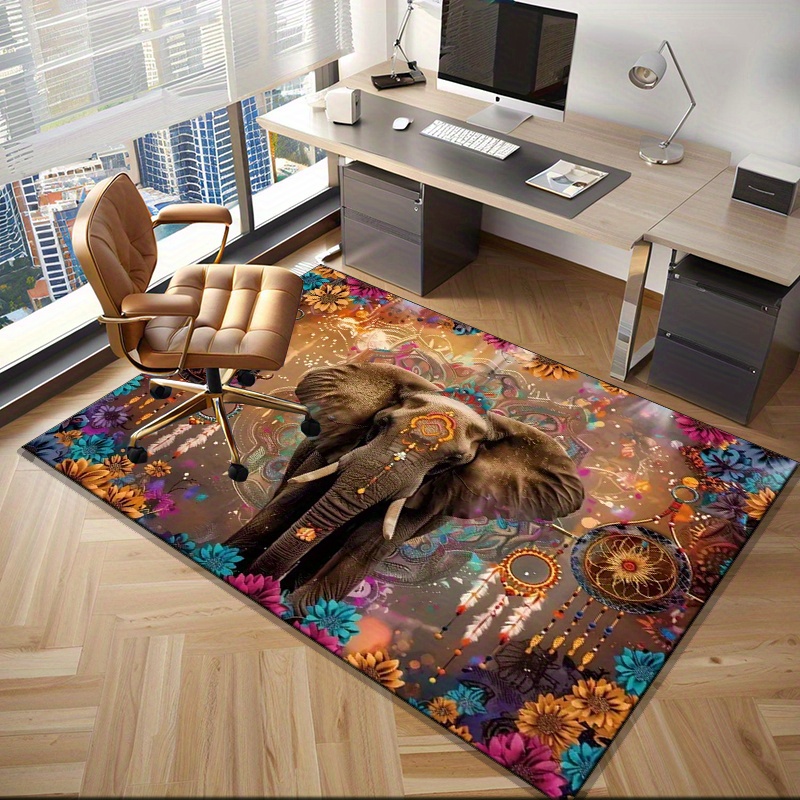 Elephant Mandala Rug: Ethnic F - Home Textiles Rug ulasan dan harga