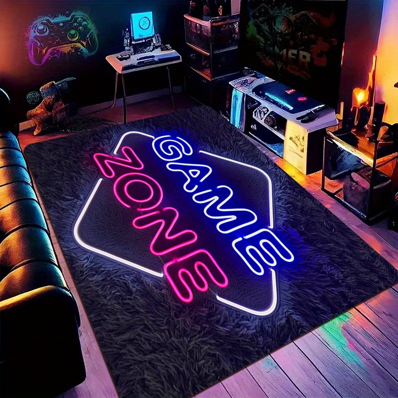 Faux Neon Game Zone Area Rug N - Home Textiles Rug ulasan dan harga