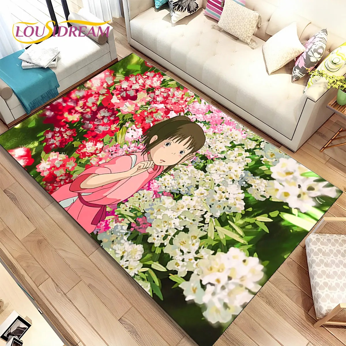 Spirited Away Cartoon Anime Ar - Home Textiles Rug ulasan dan harga