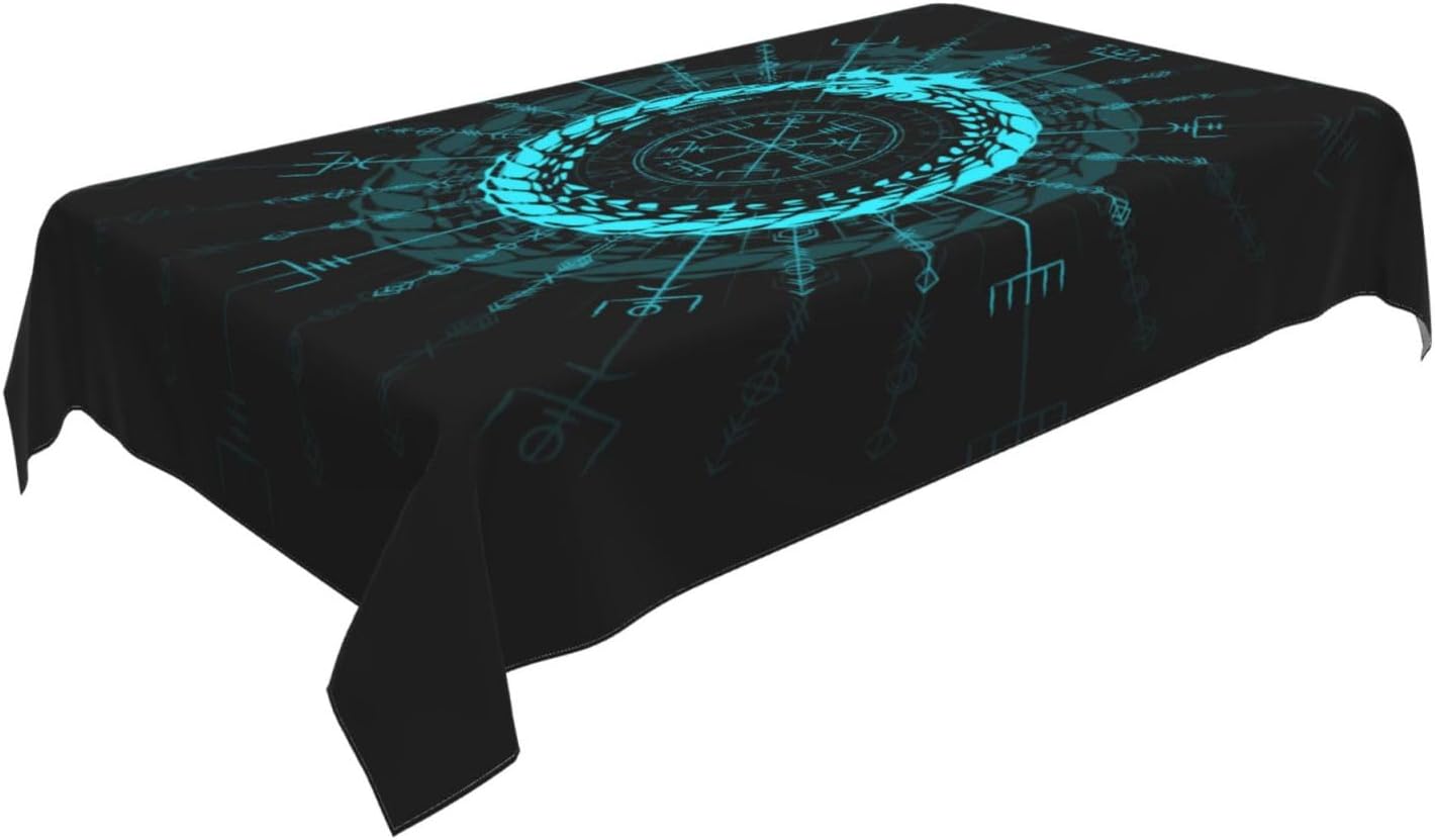 Viking Dragon Symbol Tableclot - Home Textiles Premium ulasan dan harga