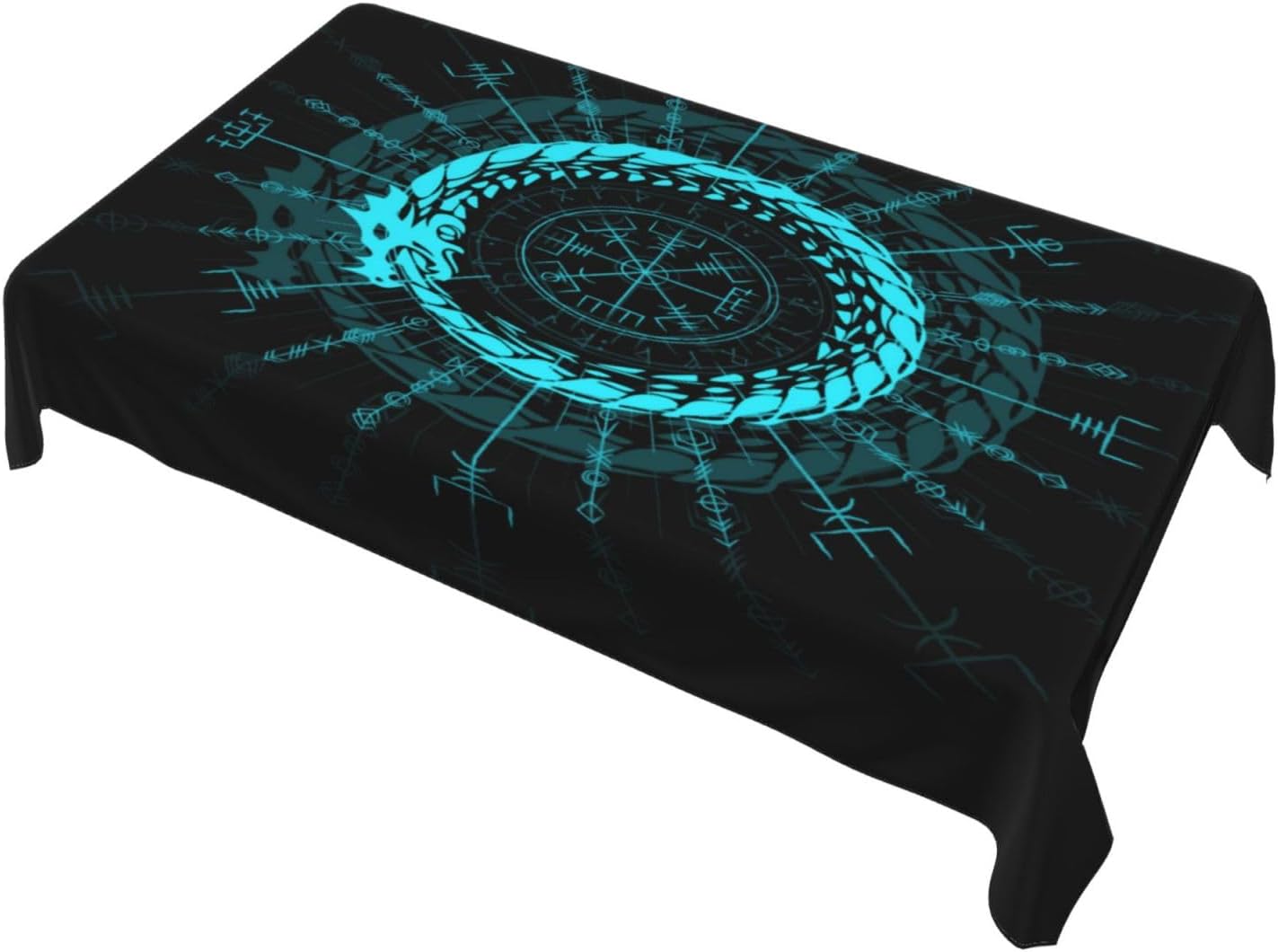 Viking Dragon Symbol Tableclot - Home Textiles Premium ulasan dan harga