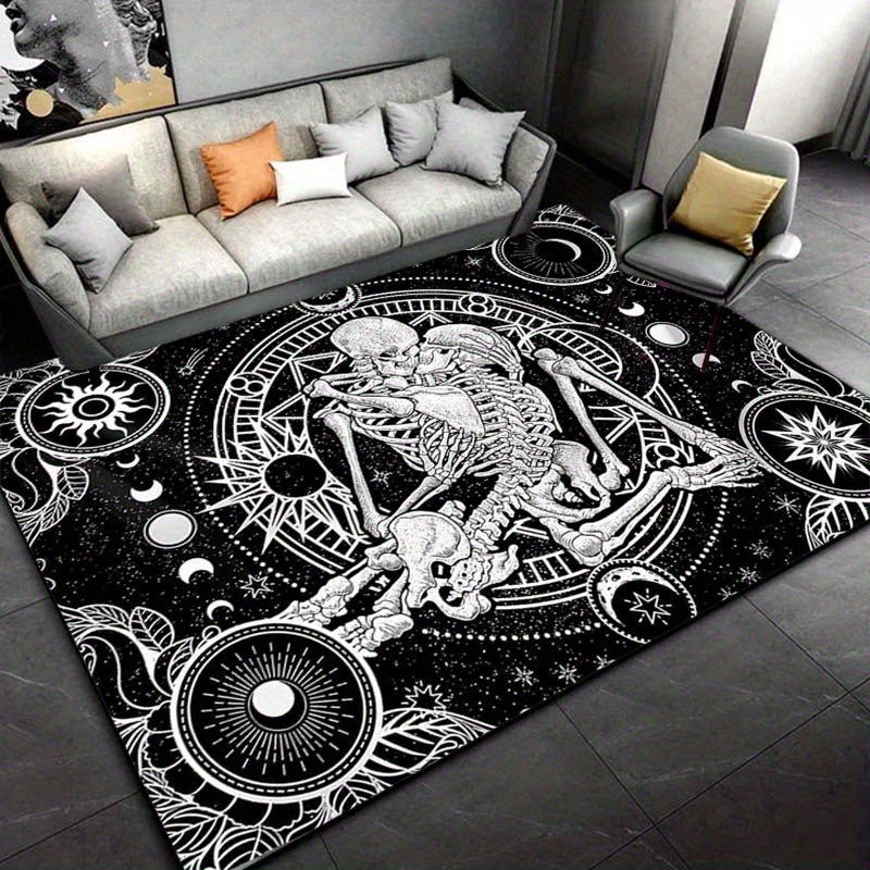 Elegant Skeleton Dance Rug - G - Home Textiles Rug ulasan dan harga