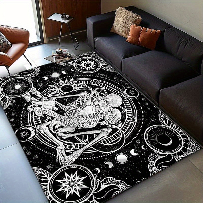 Elegant Skeleton Dance Rug - G - Home Textiles Rug ulasan dan harga