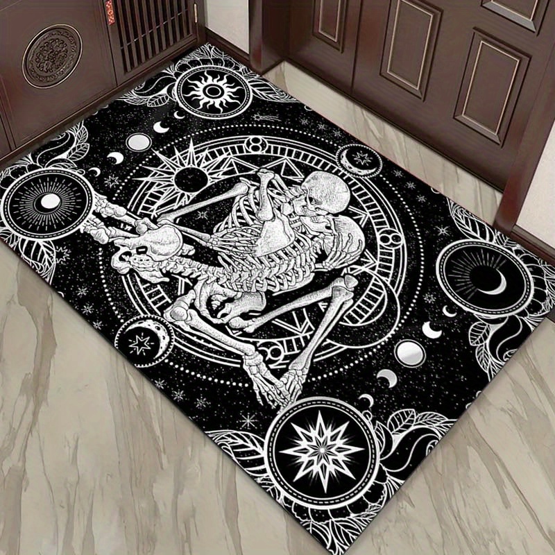 Elegant Skeleton Dance Rug - G - Home Textiles Rug ulasan dan harga